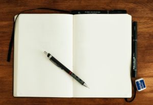 Blank pages of a book - ready to write a story