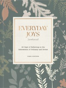 White background with title of book, Everyday Joys